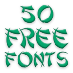 free fonts 50 pack 7 android application logo